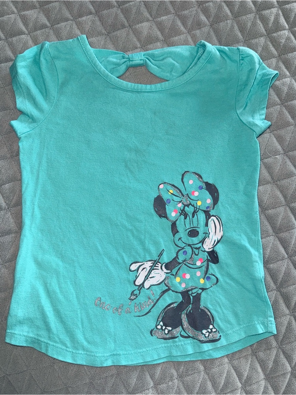 Disney Aqua Minnie Mouse Short Sleeve Tee